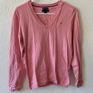 Tommy Hilfiger Soft Pink V-Neck Pullover